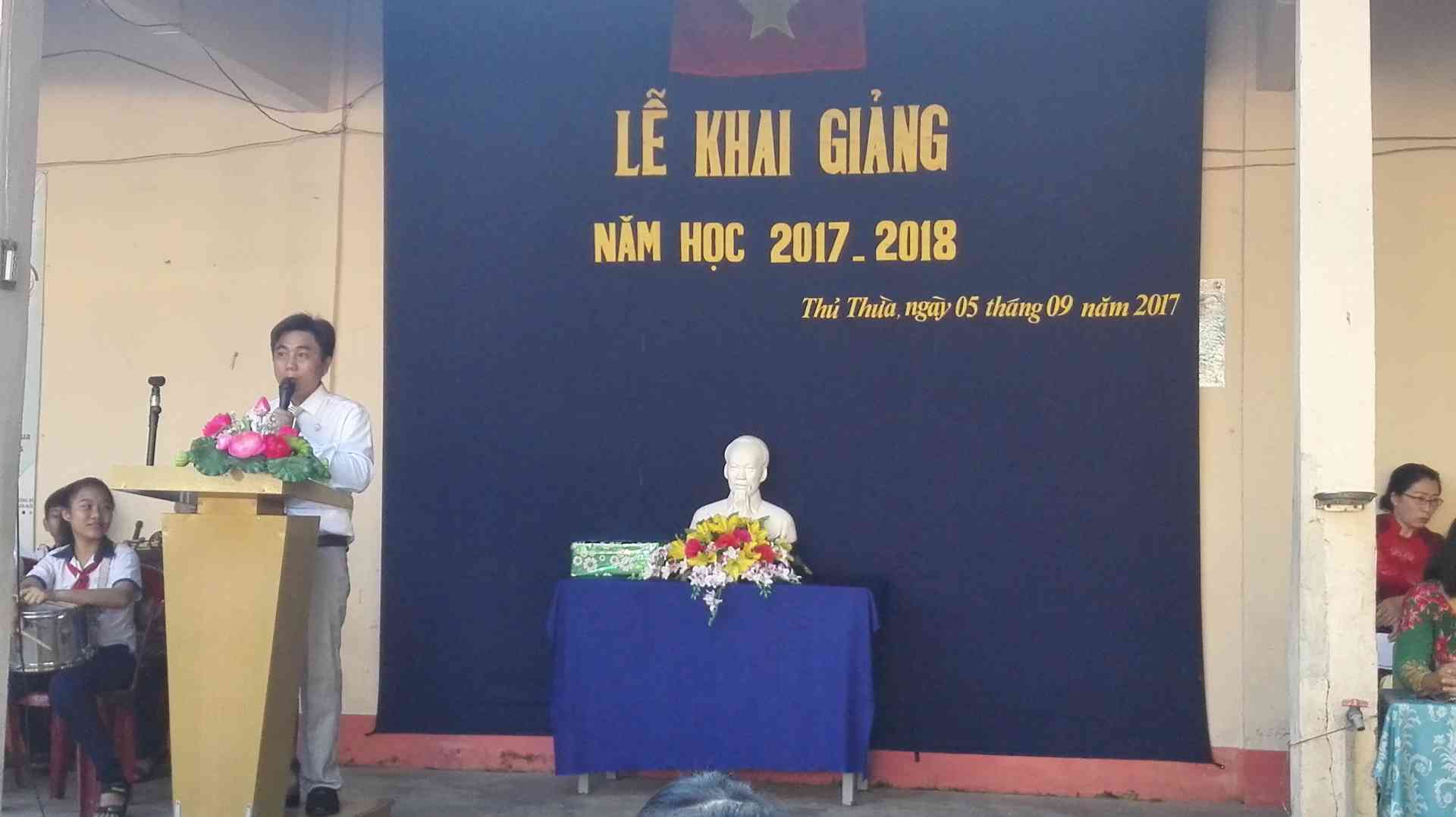 ÔNG LÊ HOÀNG HÙNG PHÁT BIỂU NHÂN NGÀY KHAI GIẢNG